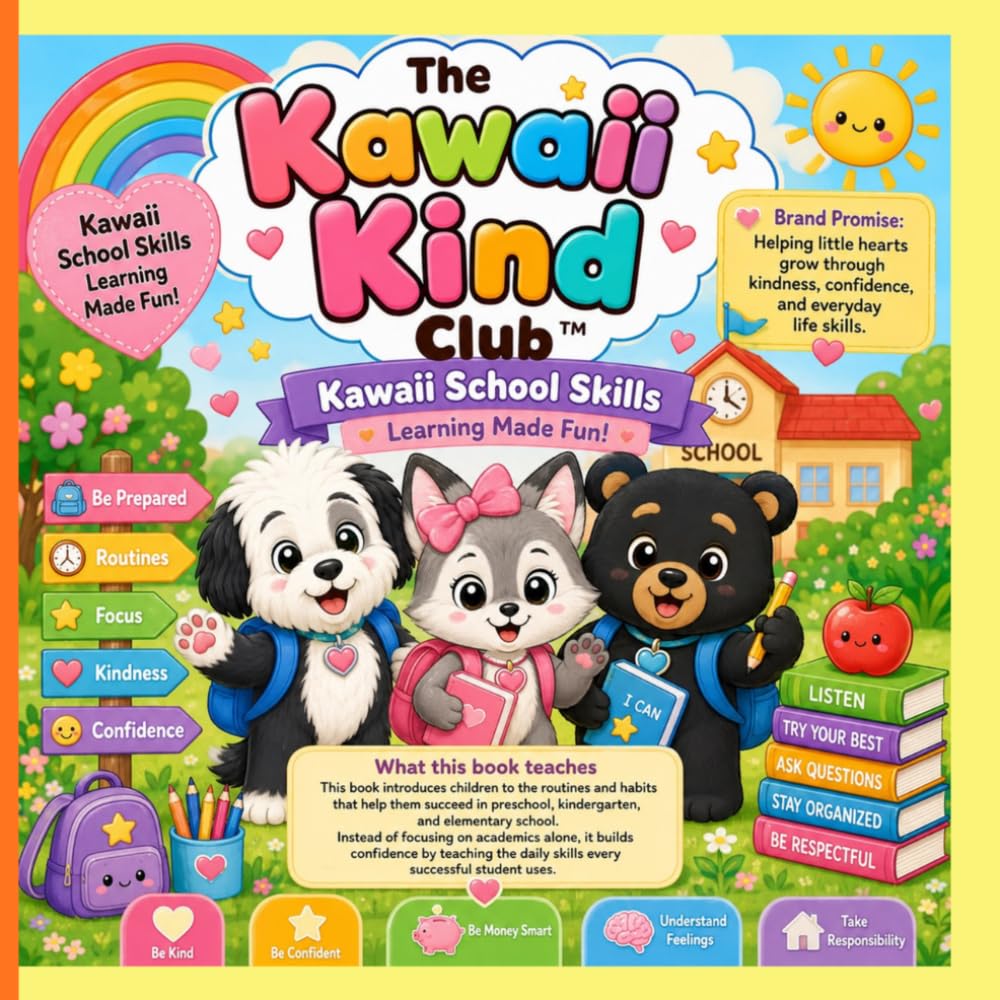 The Kawaii Kind Club School Skills: Learning Made Fun