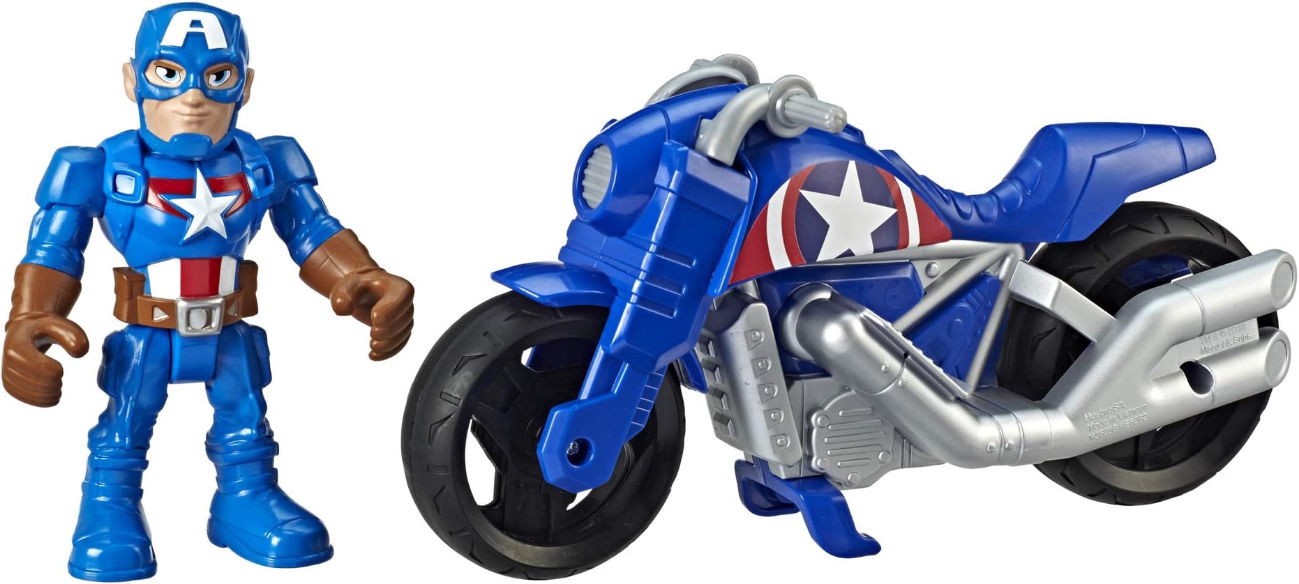 Playskool Heroes Marvel Super Hero Adventures Captain America Victory Racer