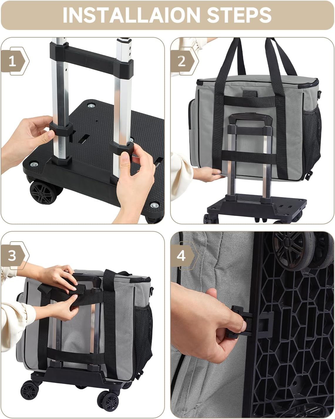 2025 Rolling Teacher Tote Bag with 15.6" Laptop Compartment - Image 7