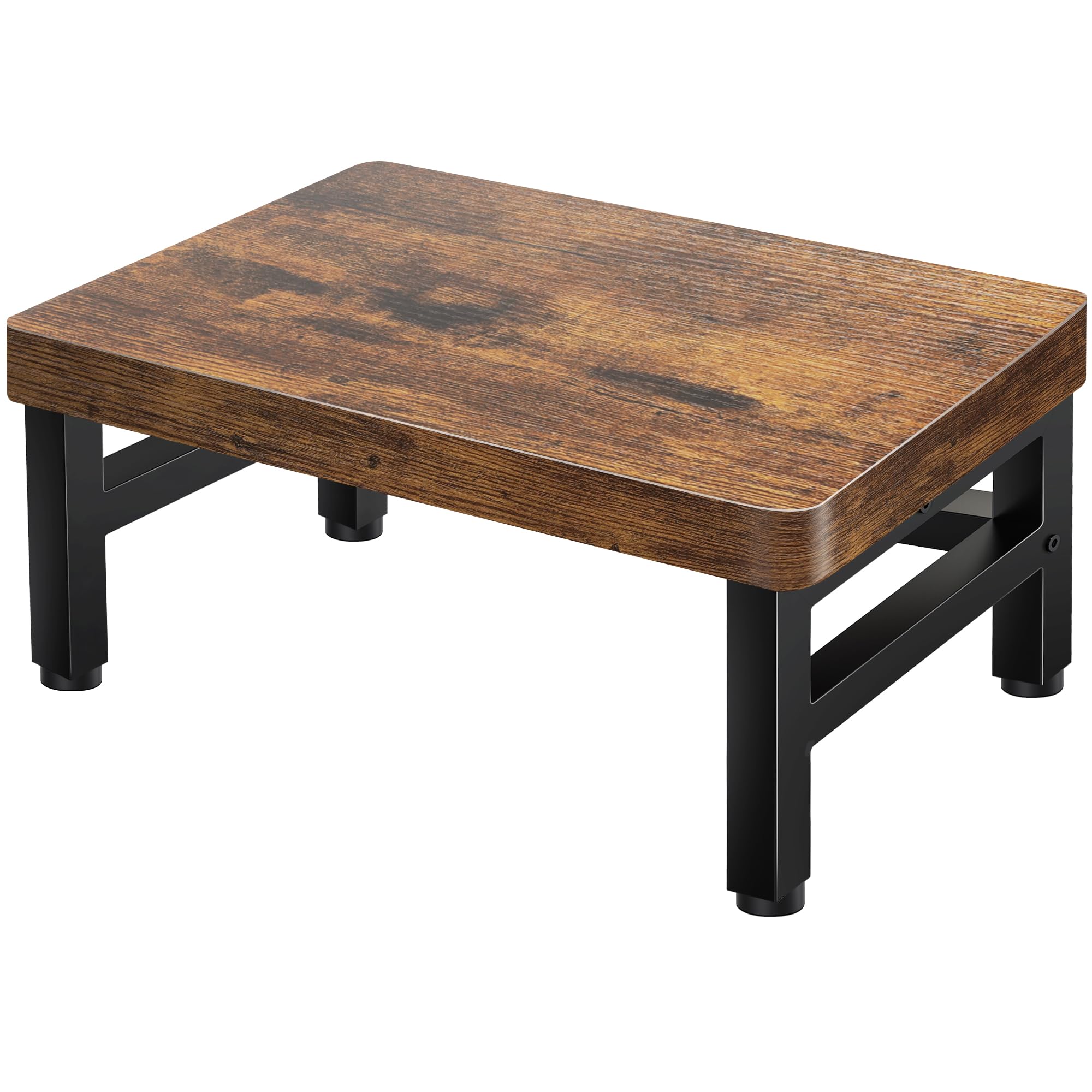 ROTTOGOON Small Step Stool for Children Adult, up 200kg, Wooden Metal Steps