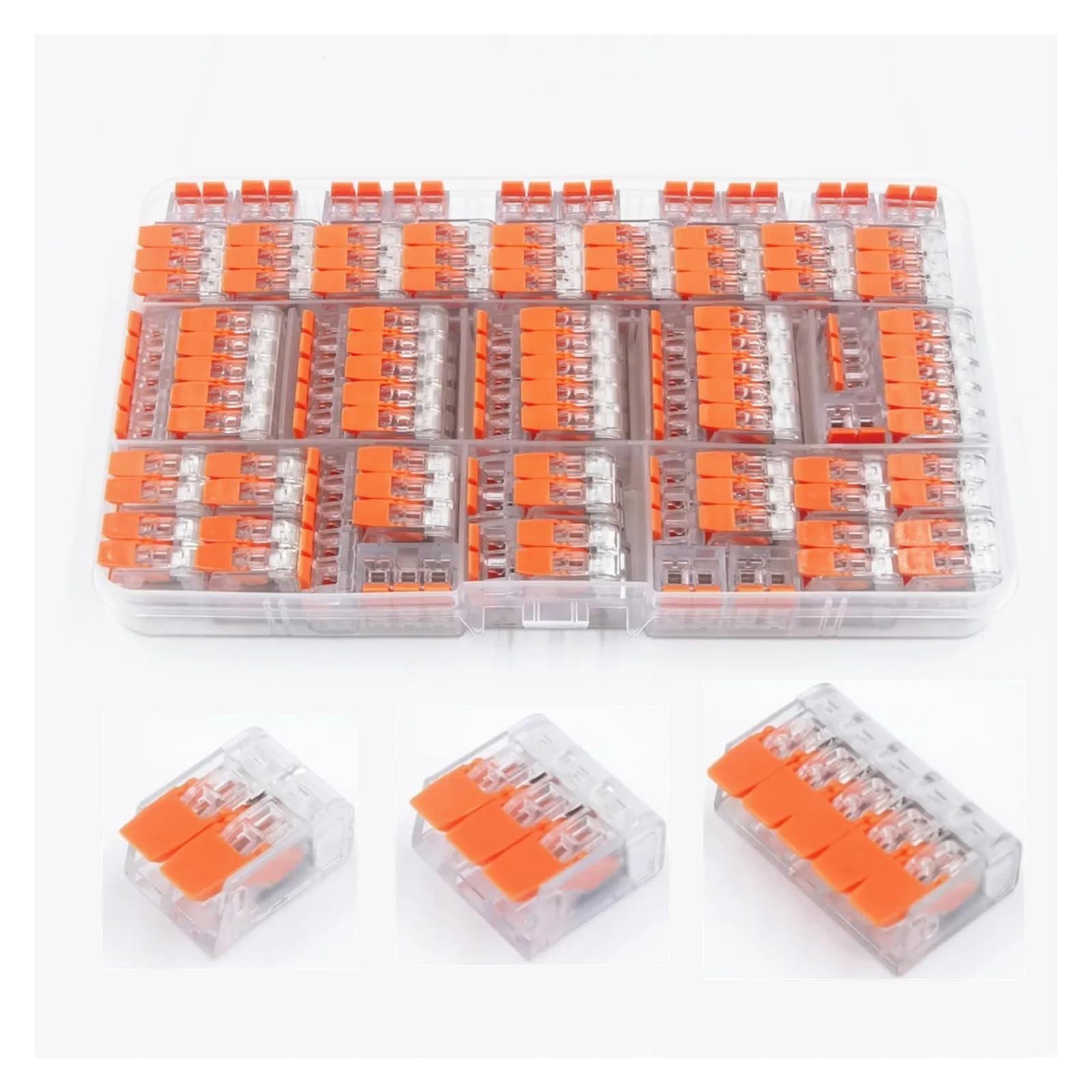 Assortimento di connettori for Cavi di Giunzione compatti da 31/75 Pezzi. Kit terminale Cavo a connessione Rapida. Connettori a Leva a innesto | 31Pcs