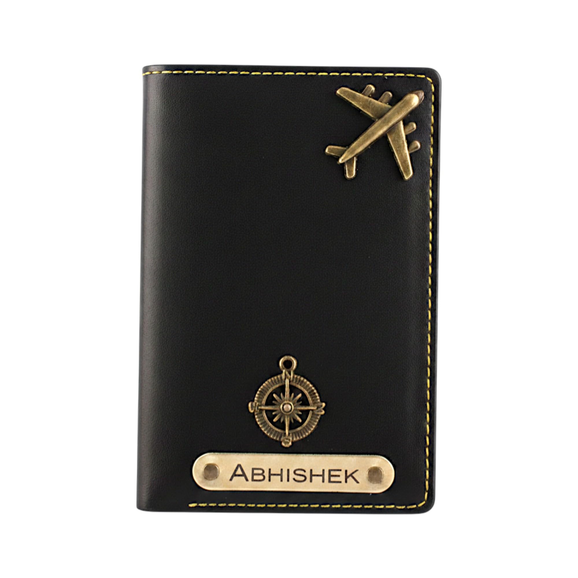 Customized Passport Cover with Name - Personalized Leather Passport Holder for Men & Women - Travel Wallet with Card Slots - Handmade Engraved Passport Case-image-1
