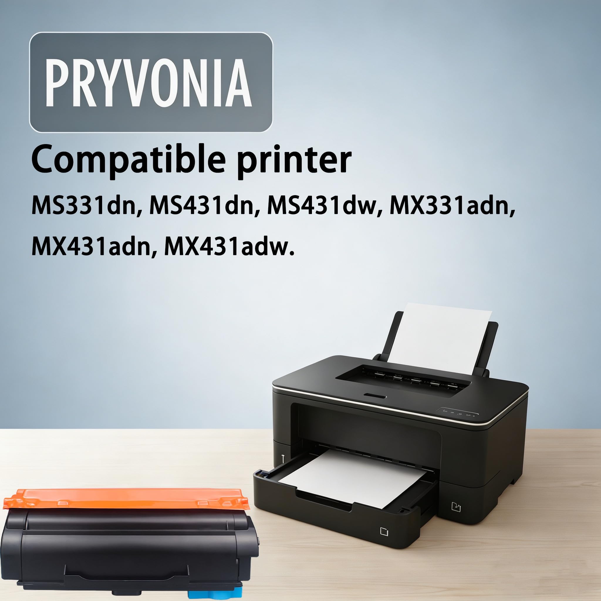 55B2000 toner czarny do Lexmark MS331dn MS431dn MS431dw MX331adn MX431adn MX431adw zamiennik do 55B2 (zestaw 1 szt.)