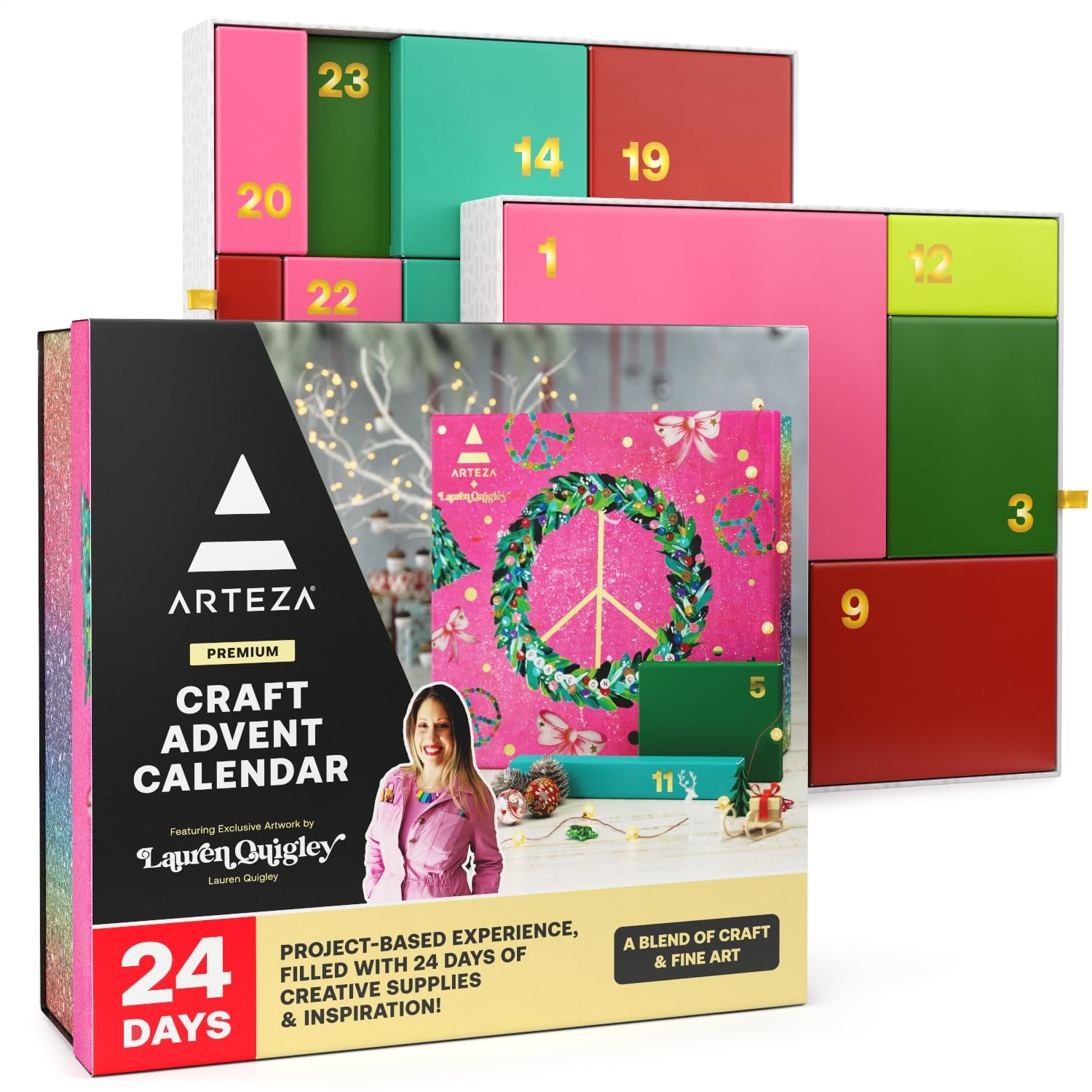 Amazon.com: ARTEZA Craft Advent Calendar, 24-Day DIY Art Kit with
