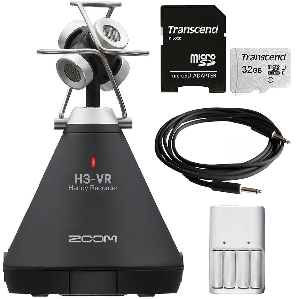 ZOOMレコーダー H3-VR Handy Recorder Amazon.com: Zoom H3-VR 360 Degree Virtual Reality VR