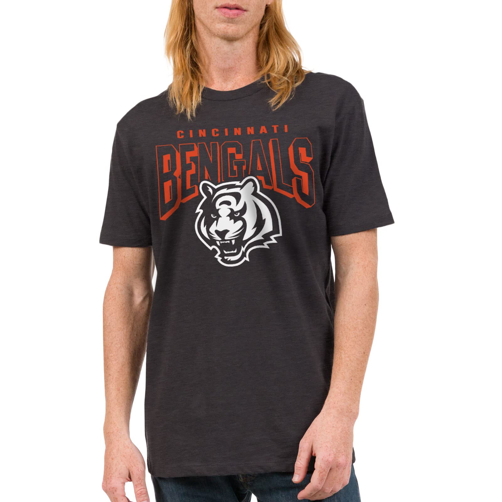 Junk Food Clothing x NFL - Bold Logo - Short Sleeve Fan Shirt for Men and Women - Officially Licensed NFL Apparel
