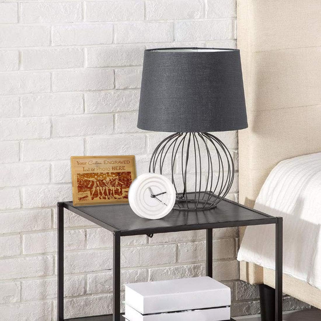 Custom Personalized 3D Laser Engraved Bamboo Finish Plaque with Your Personal Message, Text, Logo, or Photo - Wedding, Housewarming, Anniversary, Birthday, Father's Day, Christmas, Gift (8X10): Kitchen & Dining