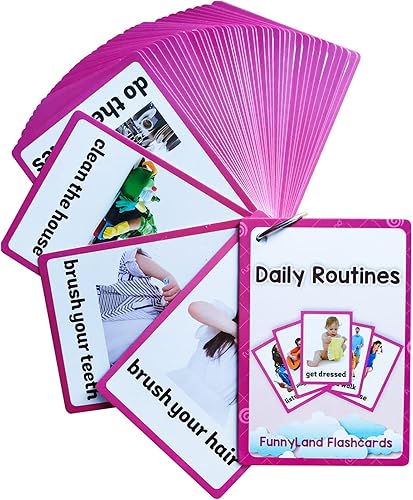 Miniatura 22 de Lilias Tarjetas flash – Tarjeta de bolsillo con palabras en inglés para niños pequeños, juguetes de aprendizaje, suministros para jardín