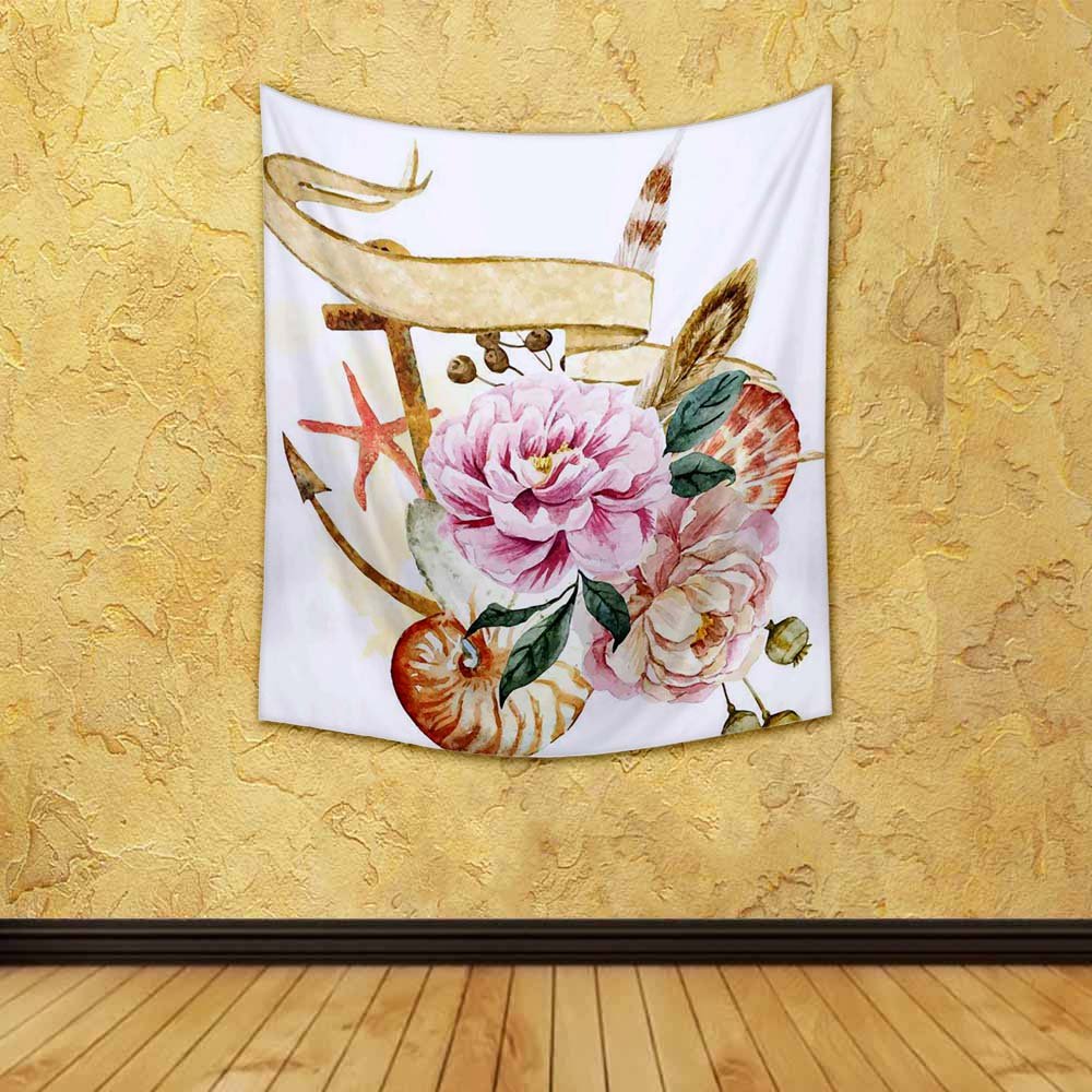 ArtzFolio Underwater Composition Canvas Fabric Painting Tapestry | Wall Art Hanging 24 x 28.1 inch (61 x 71 cms)