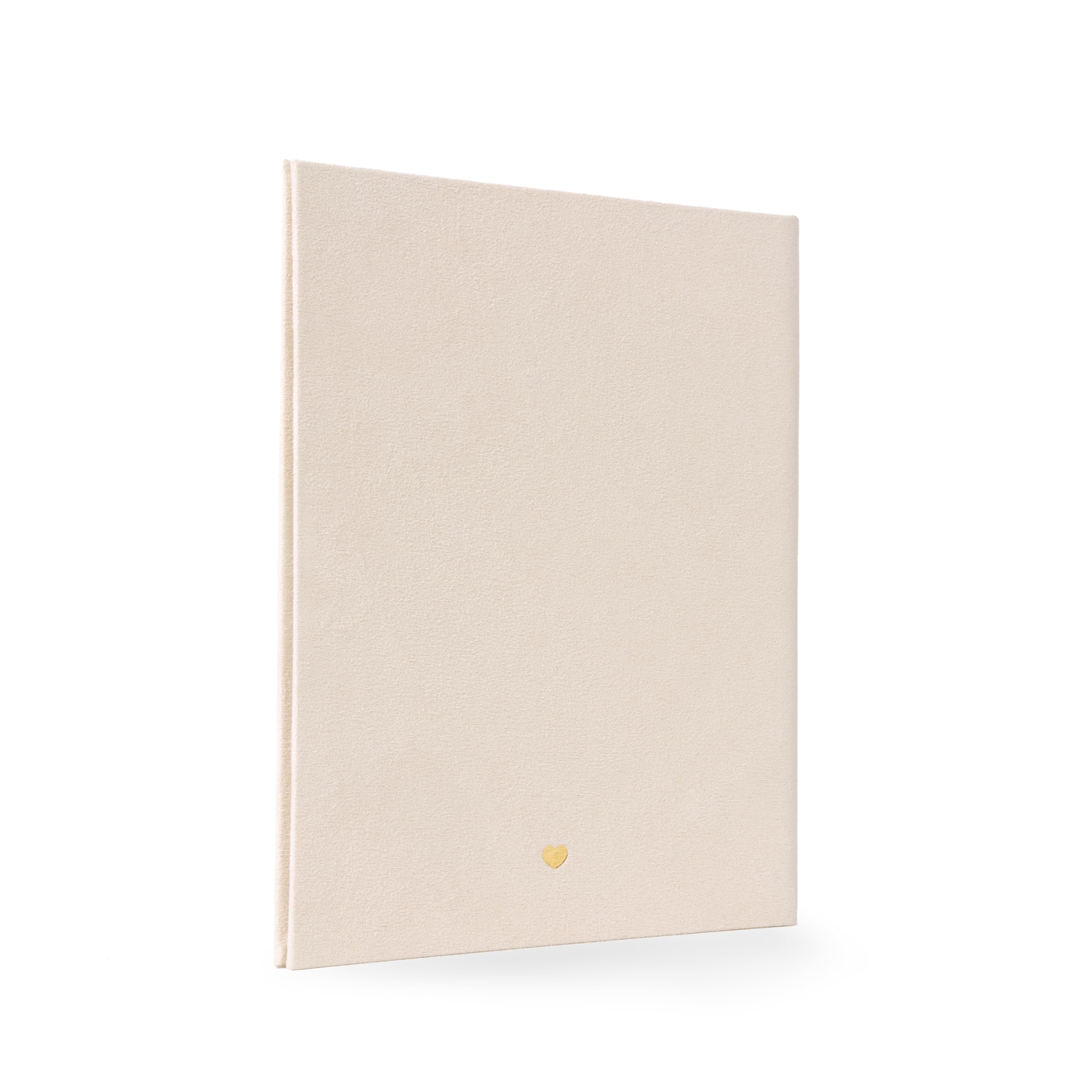 Stammbuch Hochzeit Beige-Grau Gold Samt Velour, handgefertigt inkl. vorgedruckten Innenseiten -Standesamt Familiestammbuch, 16x21 cm