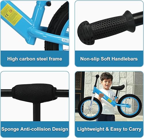 Miniatura 7 de Bicicleta infantil para niñas y niños de 3, 4, 5, 6 años, bicicletas para niños de 14 pulgadas con ruedas de entrenamiento y freno de mano,