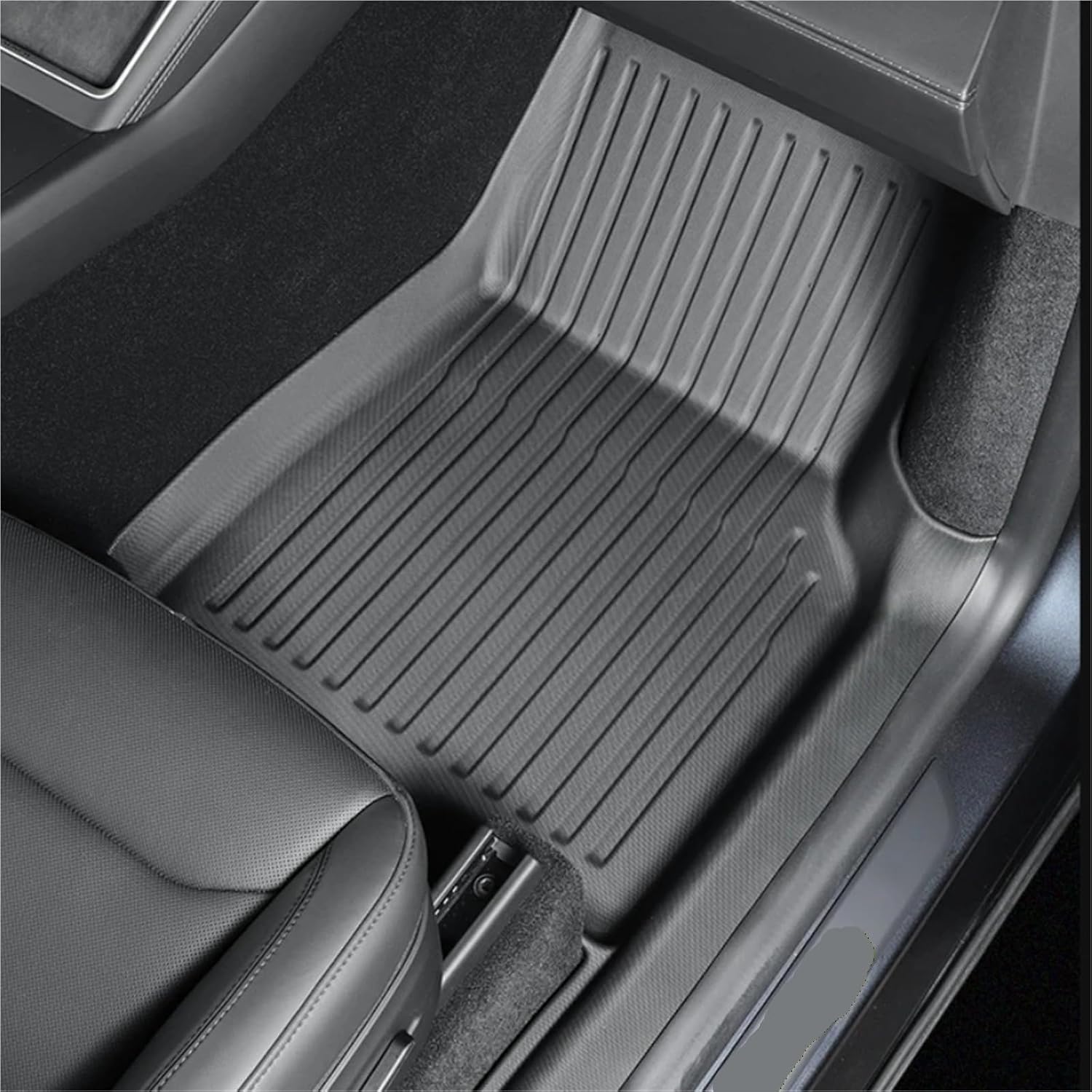 For Tesla Model Y Juniper 2025 Fully Protection Floor Liners With Door Sill Protector Car Mats Front Rear Cargo Liner(3PCS Trunk Mat)