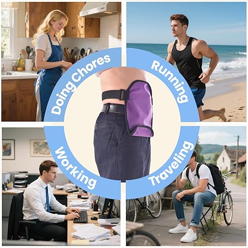 Miniatura 7 de WEEOATAR Funda para bolsa de colostomía, ajustable, lavable, reutilizable y a prueba de fugas, con apertura universal para hombres y mujeres (negro