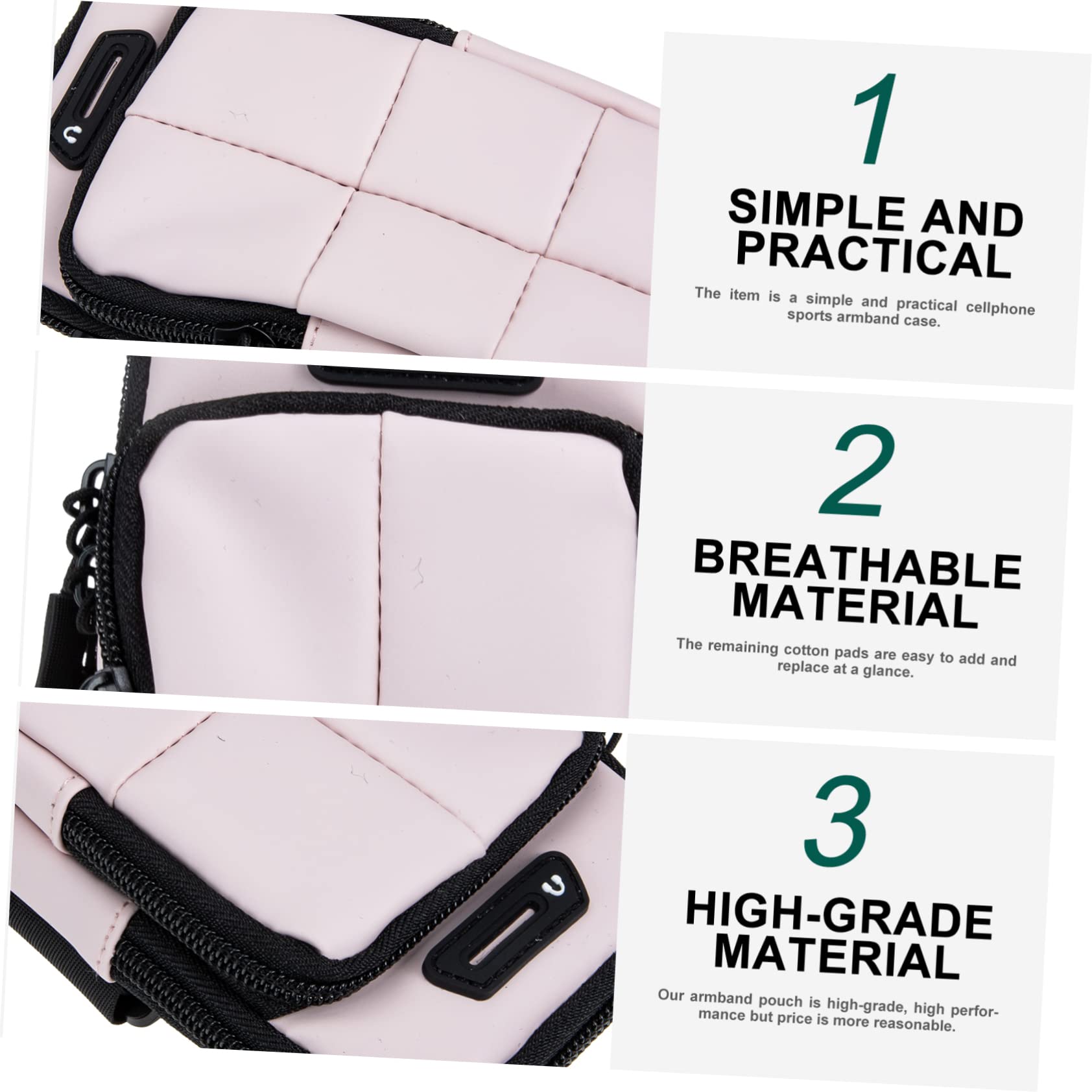 Housoutil 3 Pezzi Fascia Da Braccio Per Telefono Cellulare Borsa Da Corsa Fascia Da Braccio Elastica Per Telefono Supporto Per Telefono Cellulare