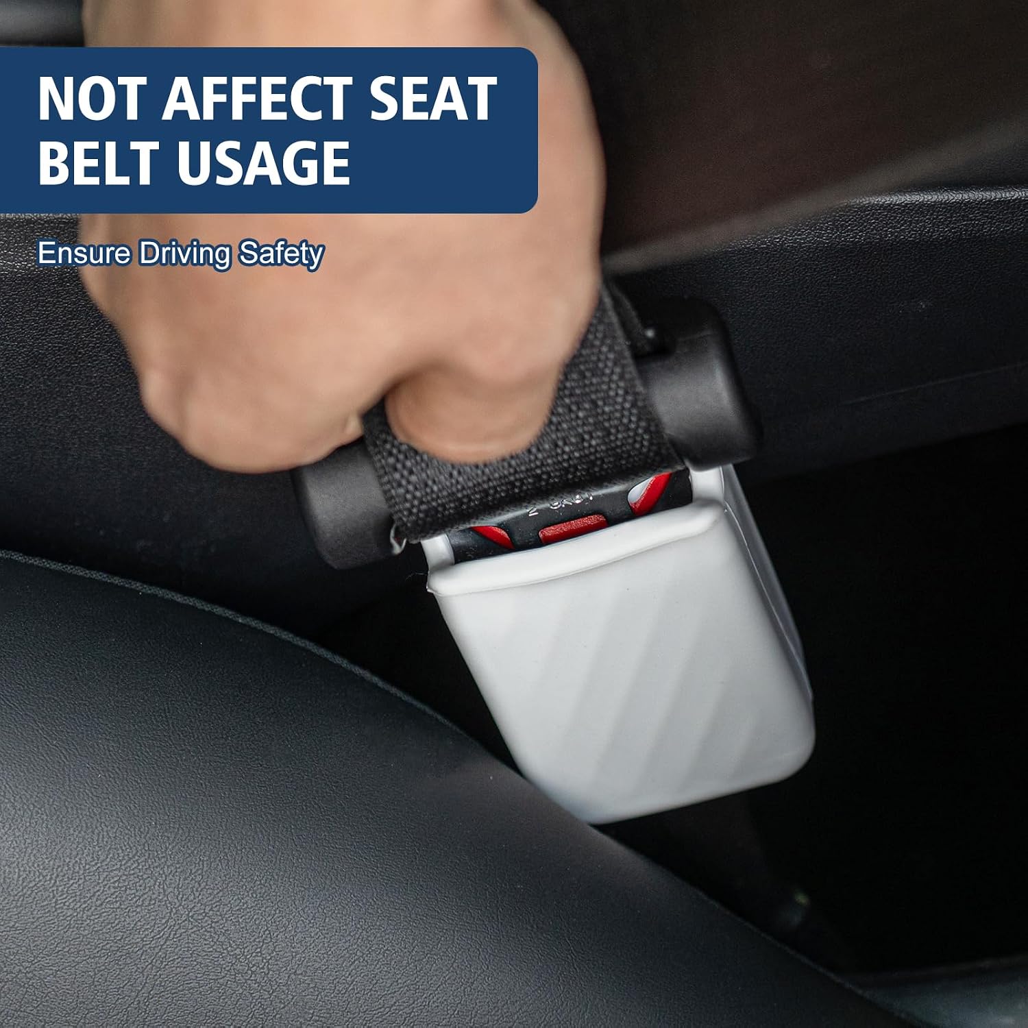 Rislobx Seat Belt Buckle Cover Fit for 2023 2024 Tesla Model 3 Model Y, 2PCS Silicone Seatbelt Buckle Holder Seat Belt Lock Button Protector Car Interior Accessories (White)