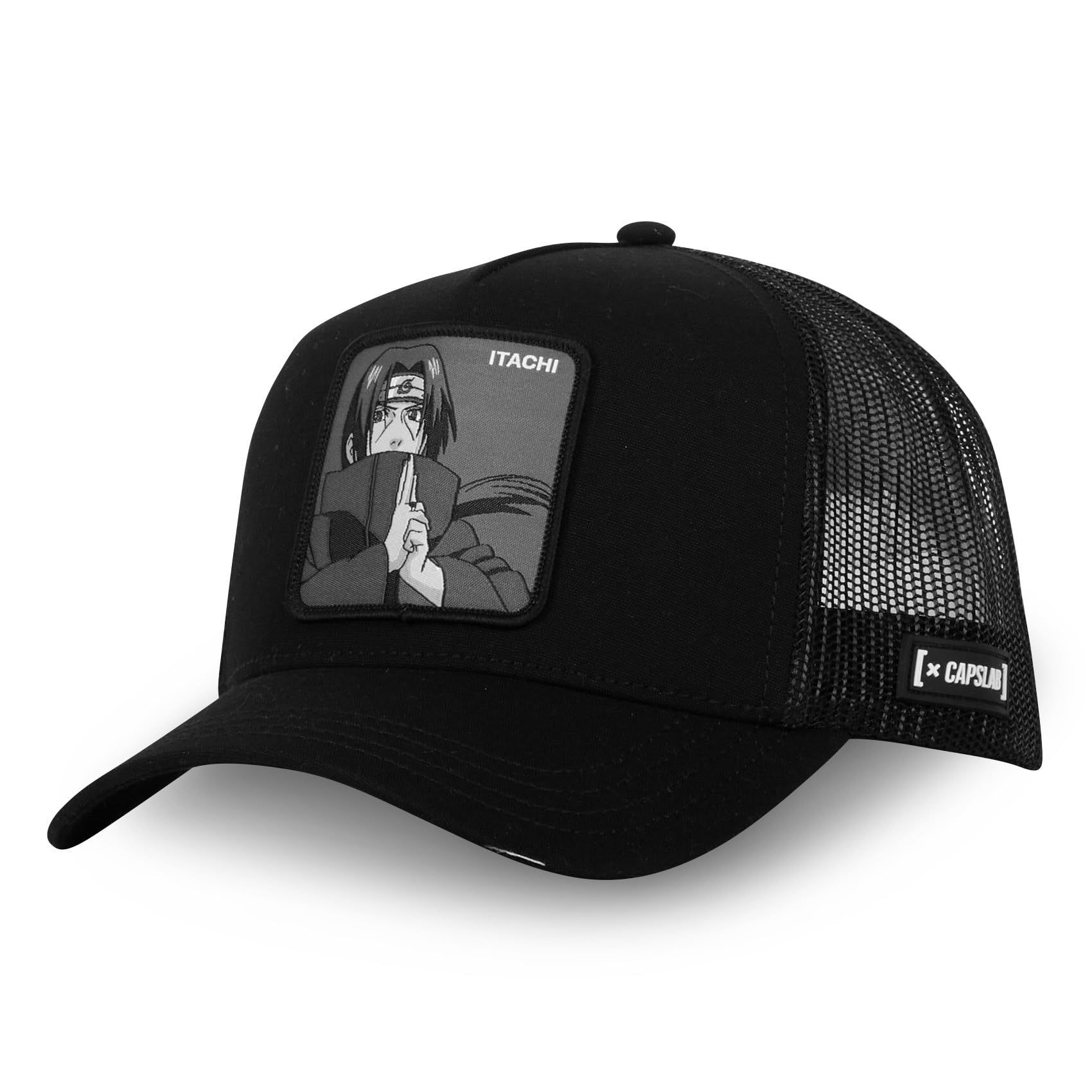 Capslab Itachi Naruto Shippuden Negro Gorra de Camionero Ajustable