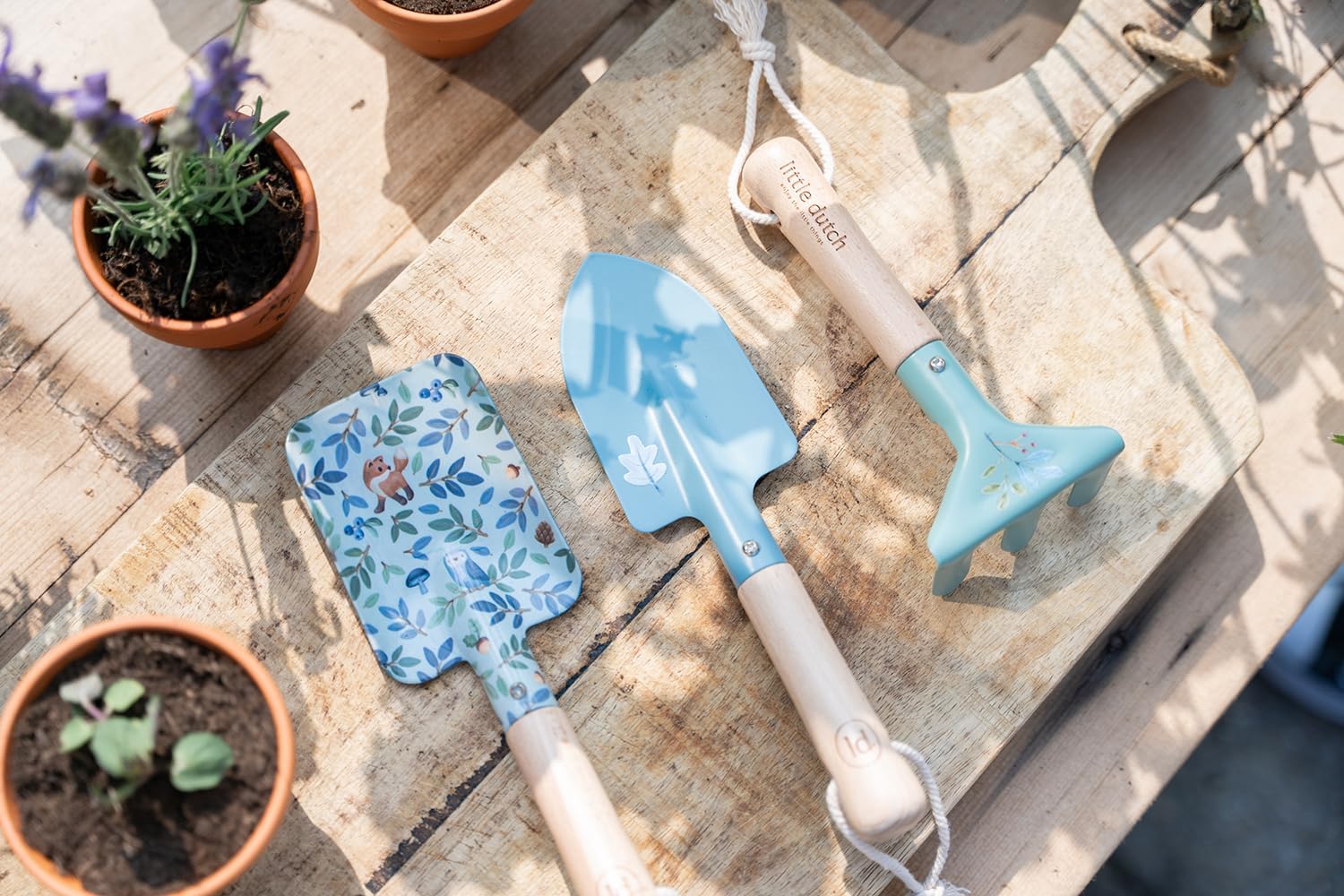 Little Dutch Forest Friends 9111 Garden Tools Set for Children 3 Pieces