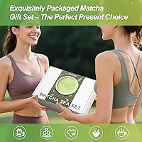 Vista 6 de Matcha Whisk Set, Green Matcha Set, 15 OZ Matcha Bowl with Spout, 8 PCS Perfect Matcha Kit for Making Latte Matcha Lover