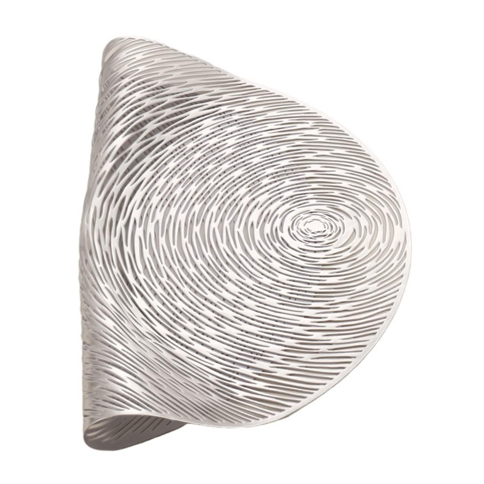 Set de Table Automne PVC, sous Assiette Argent Lot de 8 Motif de Ciel Étoilé Circulaire Creux Dessous de Table 38cm