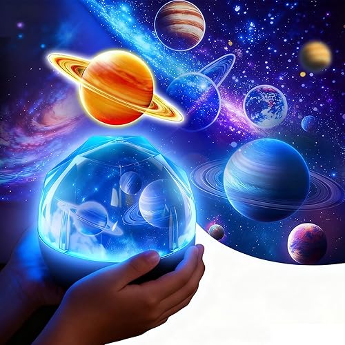 TOURACE Solar System Projector, Star Night Light for Kids, Planet Toys, Space Light, Universe Projectór, Space Lamp, Teen boy Girl Bedroom, Planets