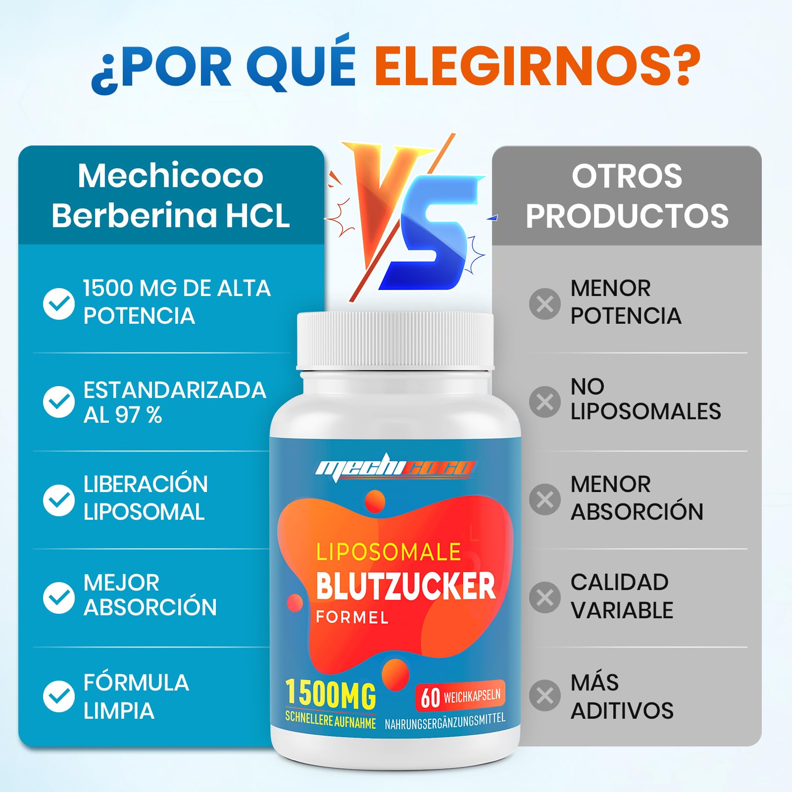 Suplemento de Berberina Liposomal 1500 mg （Pack de 2）