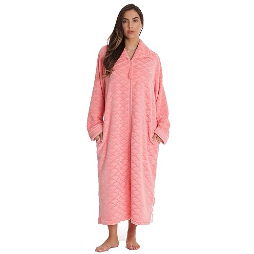 Just Love Plush Zipper Lounger Robe 6793-COR-3X