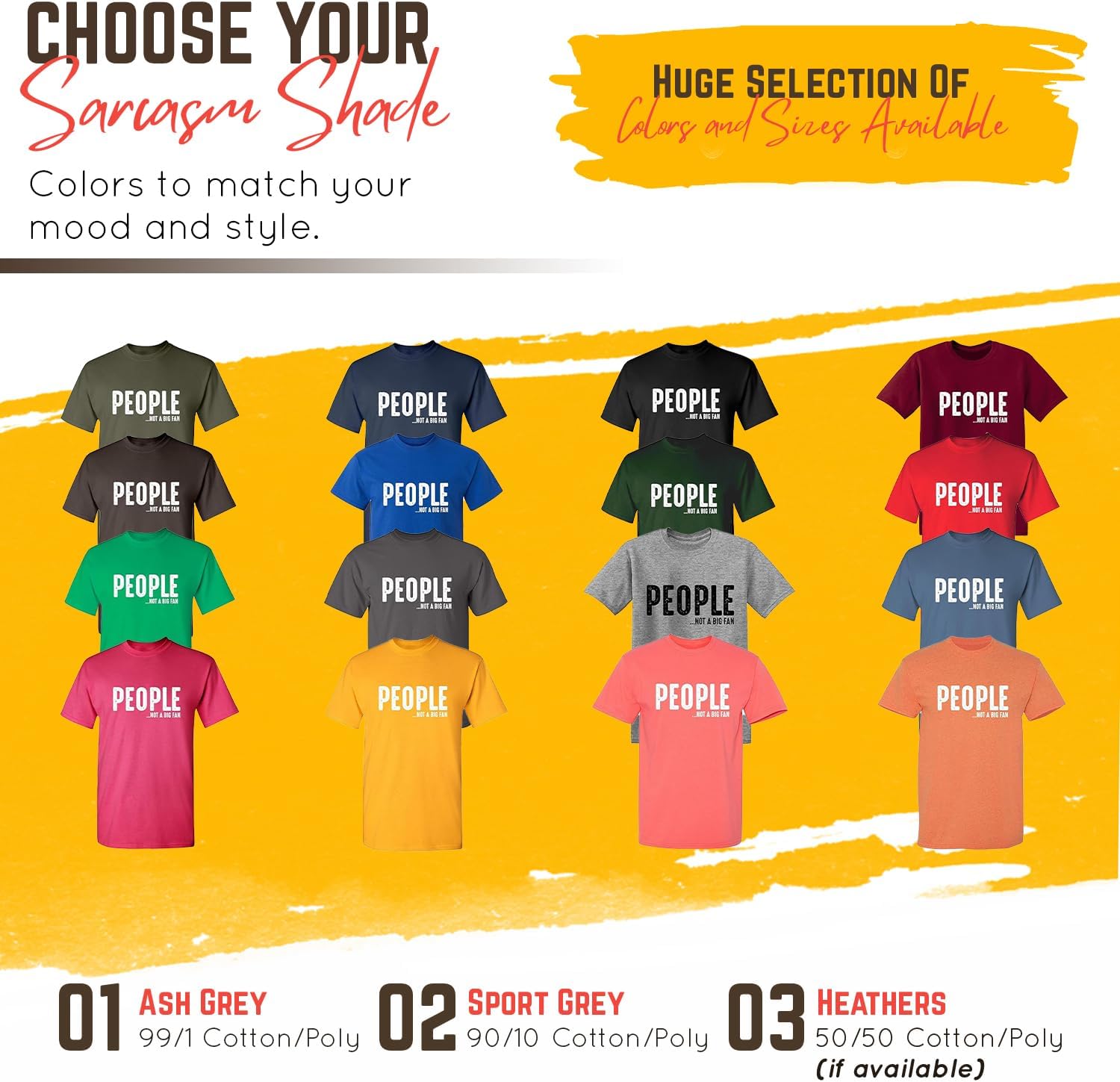 People Not A Big Fan About Me Sarcastic T Shirt | Bold Humor Novelty T Shirts for Men | Hilarious Men's Graphic Tees - Image 4