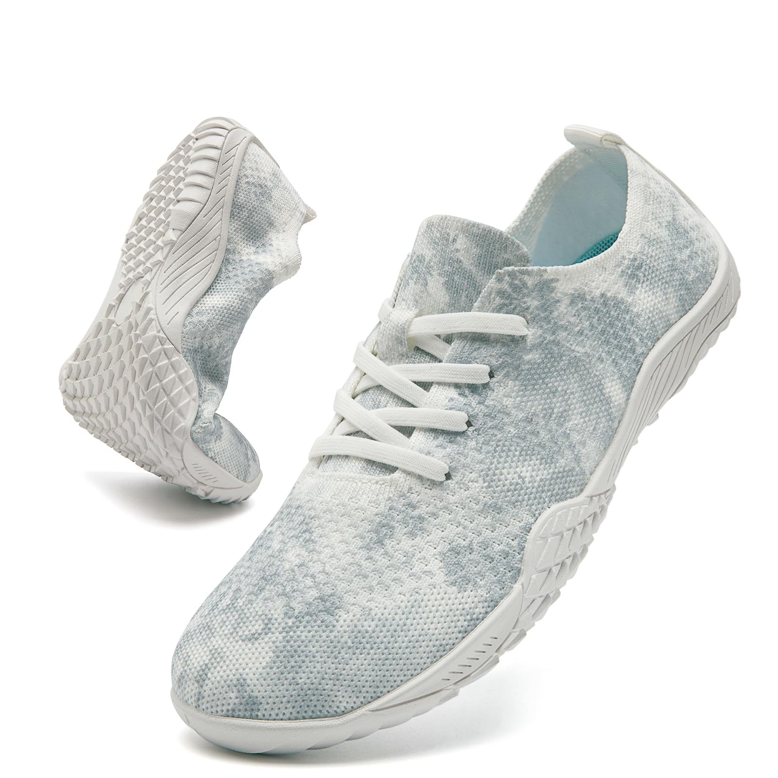 MGNLRTI Barfußschuhe Damen Barfuss Schuhe Turnschuhe Sportschuhe Sneaker Sommerschuhe Leichte Hallenschuhe Fitnessschuhe Weich Barfussschuhe Stoffschuhe Traillaufschuhe