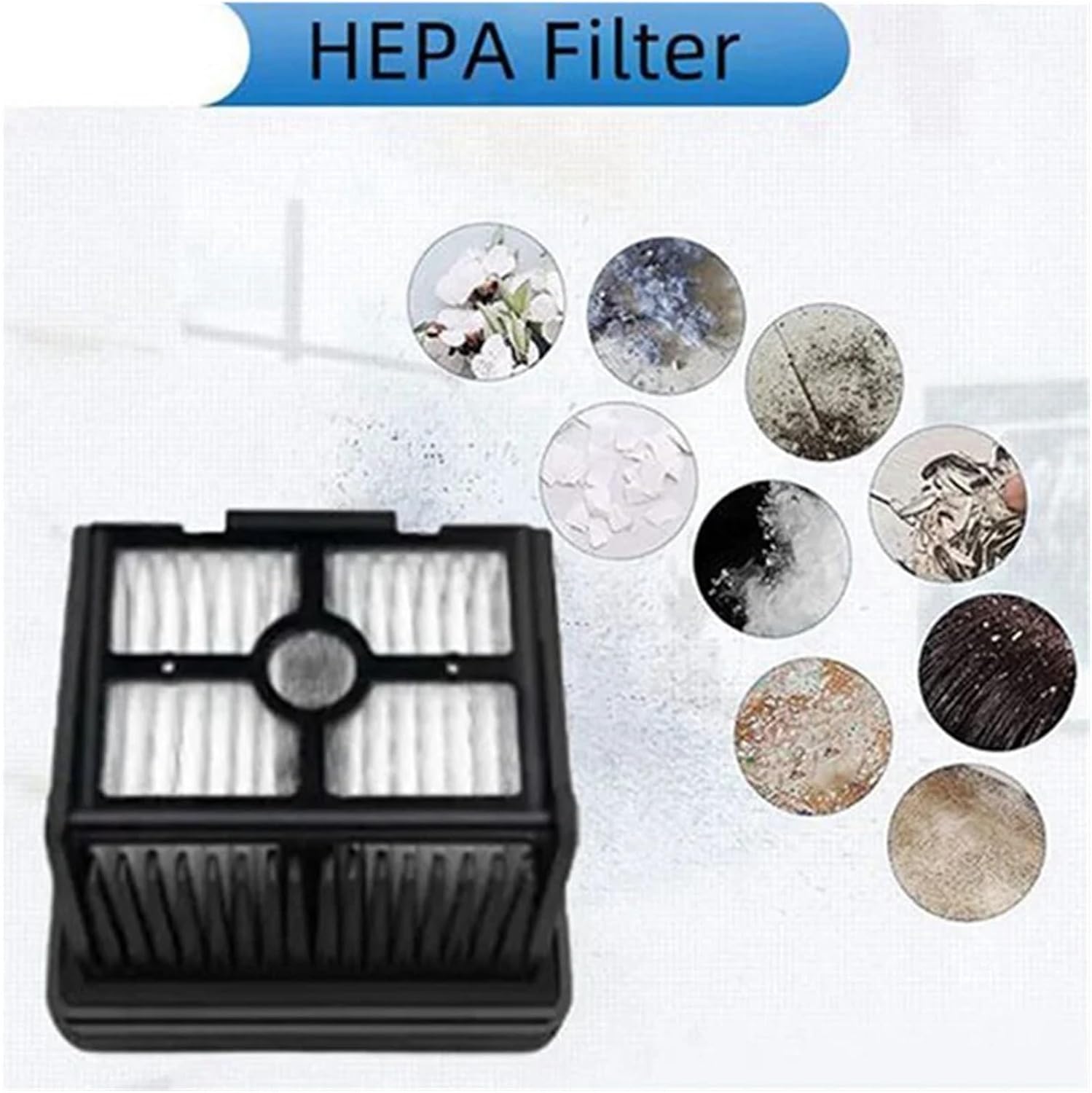 A65Z Fit,Compatible for Dreame H20 / H30 Roller Soft Brush Hepa Filter Vacuum Cleaner Replacement