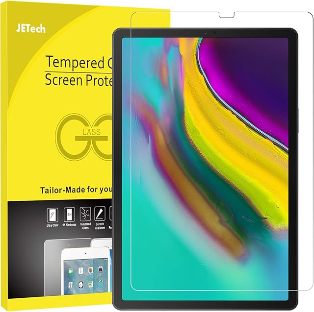 JETech Screen Protector for Samsung Galaxy Tab S6/S5e 10.5 2019 (SM-T720//T725/T727/T860/T865/T867), Tempered Glass Film