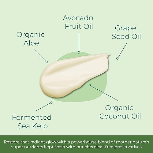 Miniatura 4 de Sea-El Limpiador en crema de aguacate y algas marinas, no espumante, suave limpieza profunda para purificar el tono y la firmeza, lavado facial