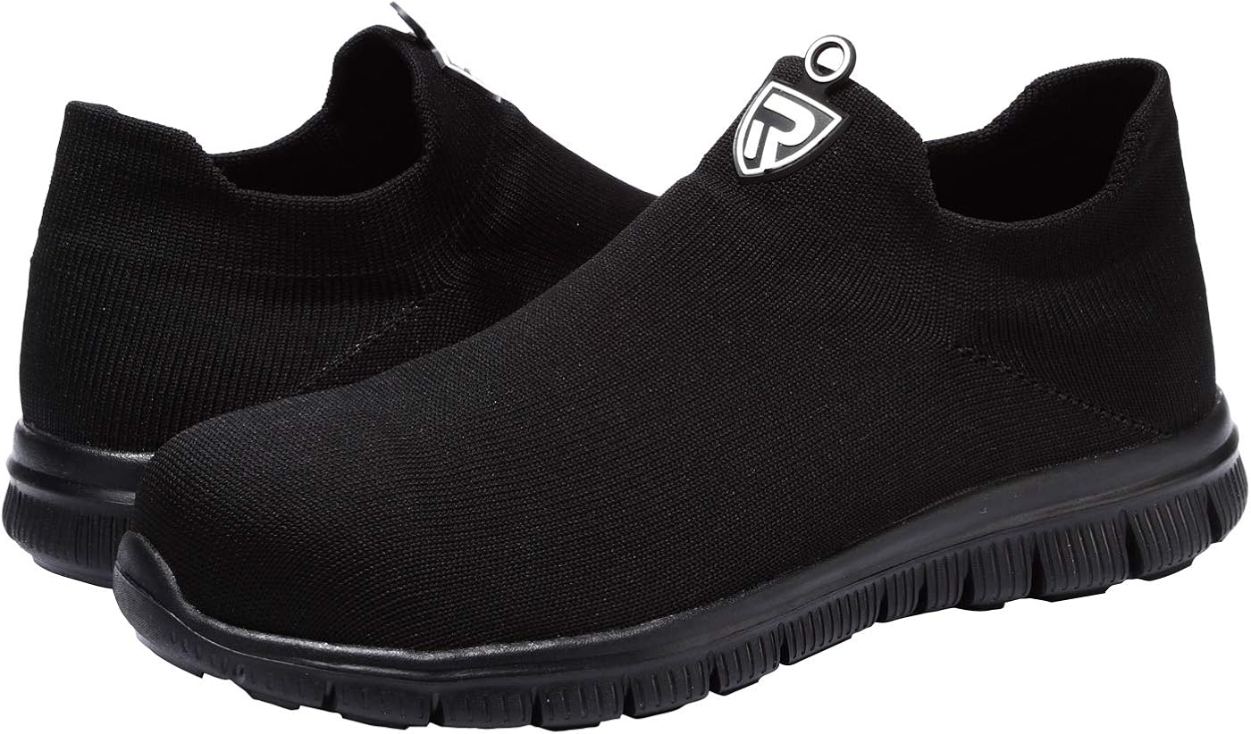 LARNMERN Steel Toe Socks Shoes Work Safety Sneakers Lightweight Industrial & Construction Slip-on Shoe : Clothing, Shoes & Jewelry