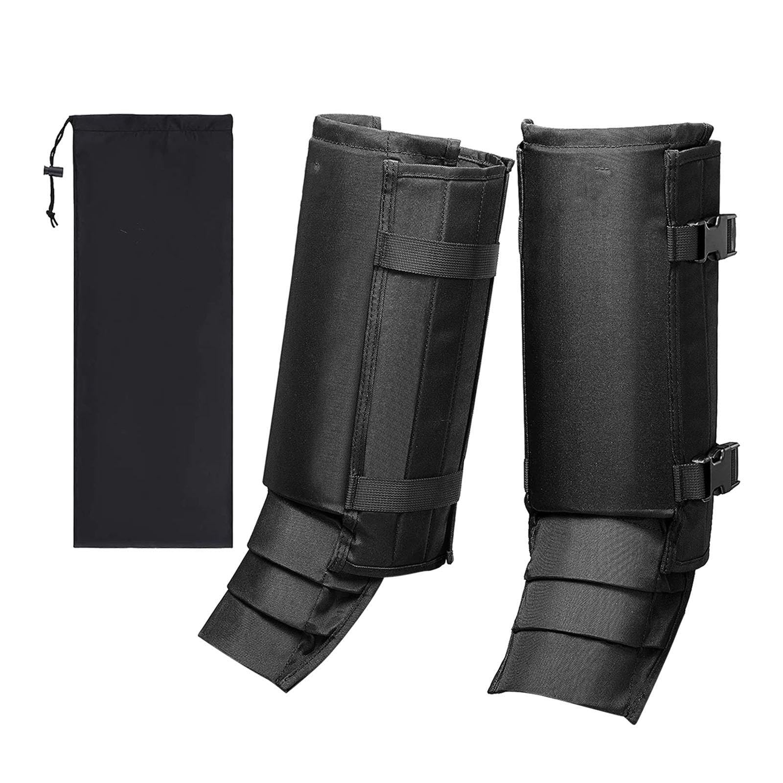 Leg Gaiters Gaiters Waterproof Leg Guards for Fishing Climbing 54cmx61cm Black-Sporting Goods-Outdoor Sports-Camping & Hiking-Clothing-Gaiters-1 Pair of Leg Gaiters-image-15