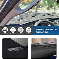 Vista 2 de KEDAKEJI Cubierta Negra para Tablero Alfombrilla Compatible con 2002-2005 Dodge Ram 1500, 2003-2005 2500/3500 (Ram 02-05)