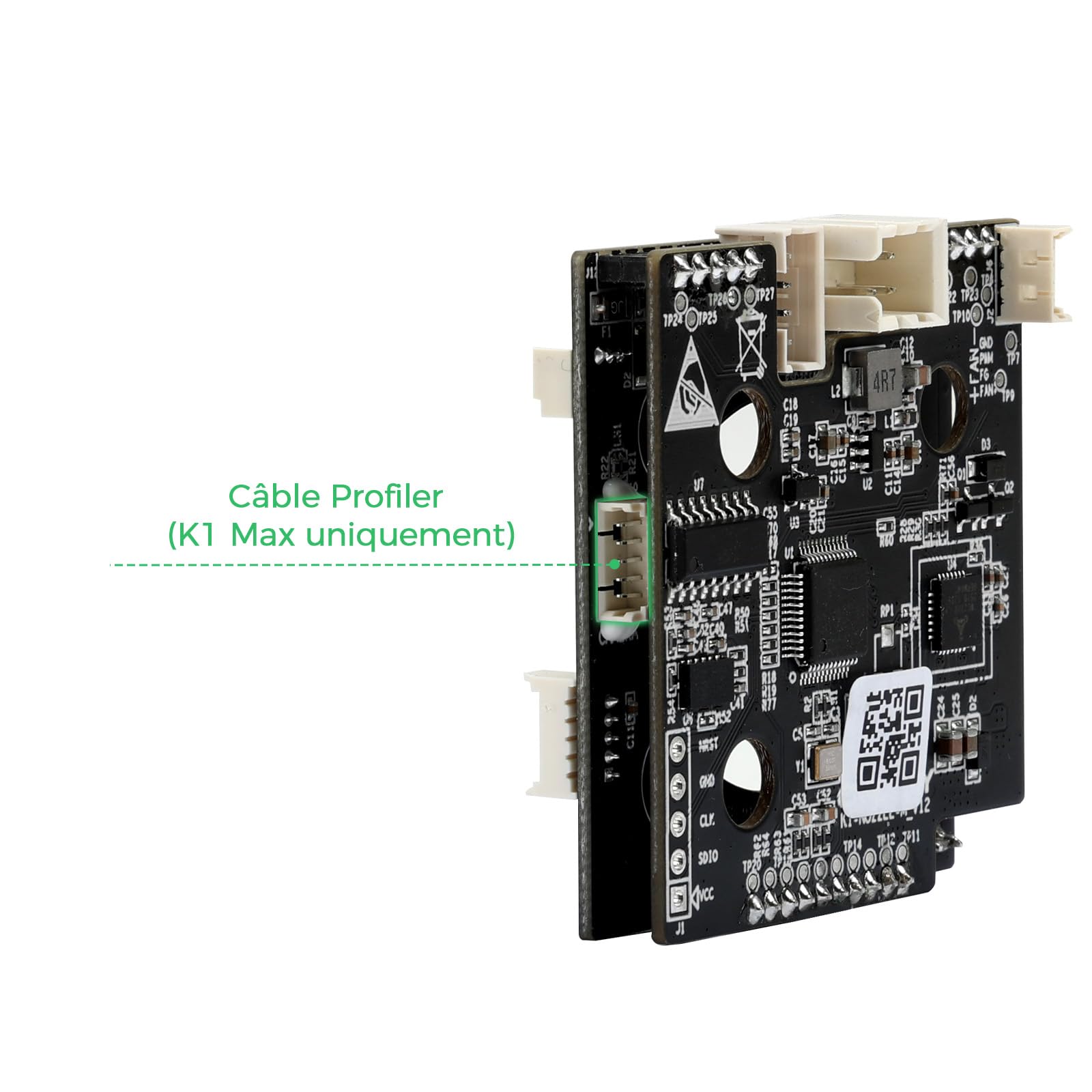 Creality Plaque d'adaptation Hotend K1/K1 Max/K1C/K1 SE, adaptateur de buse PCB officiel OEM PCB, kit de remplacement pour imprimante 3D