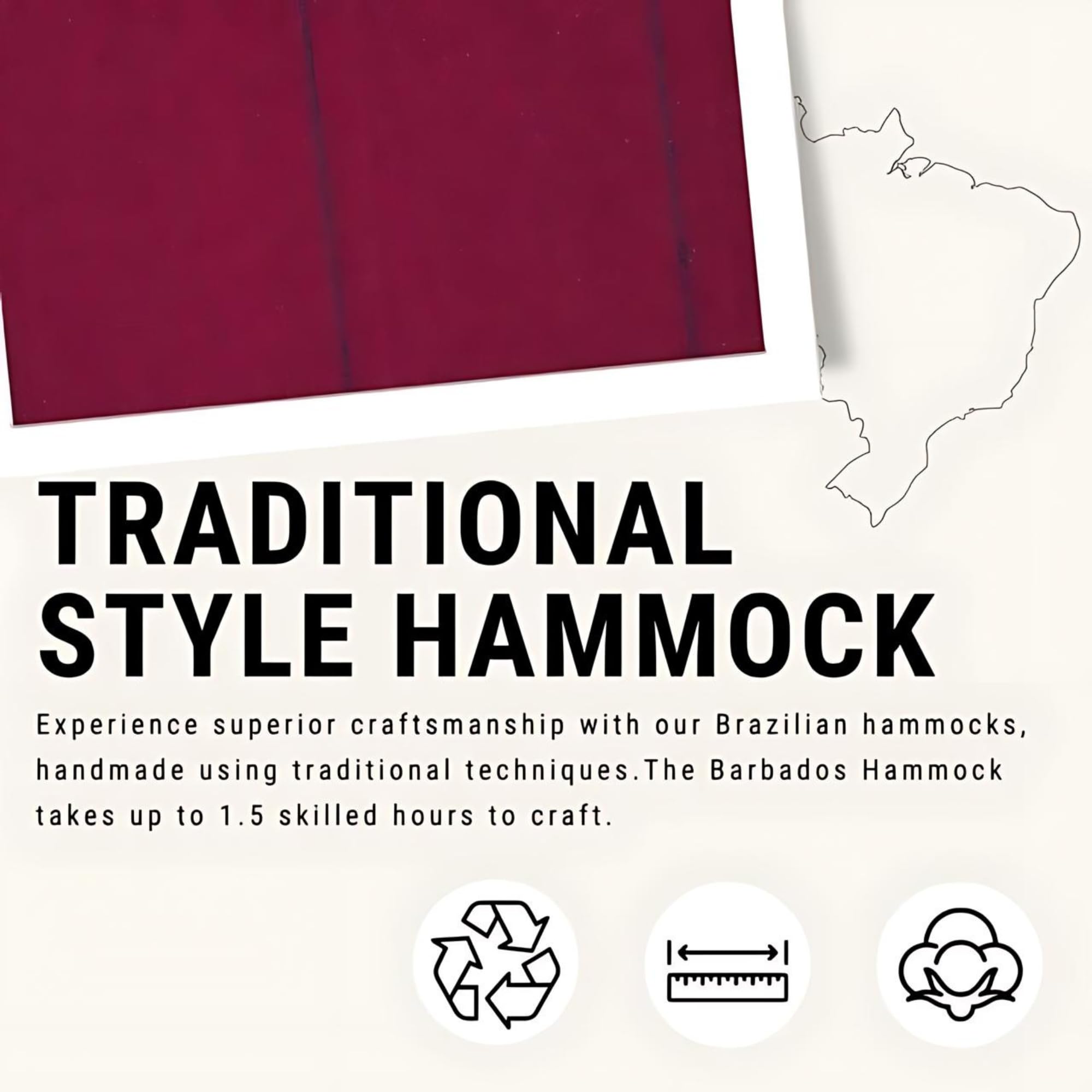 Amazonas Hammock XL Hamac Art, vin, 340 x 150 x 5 cm