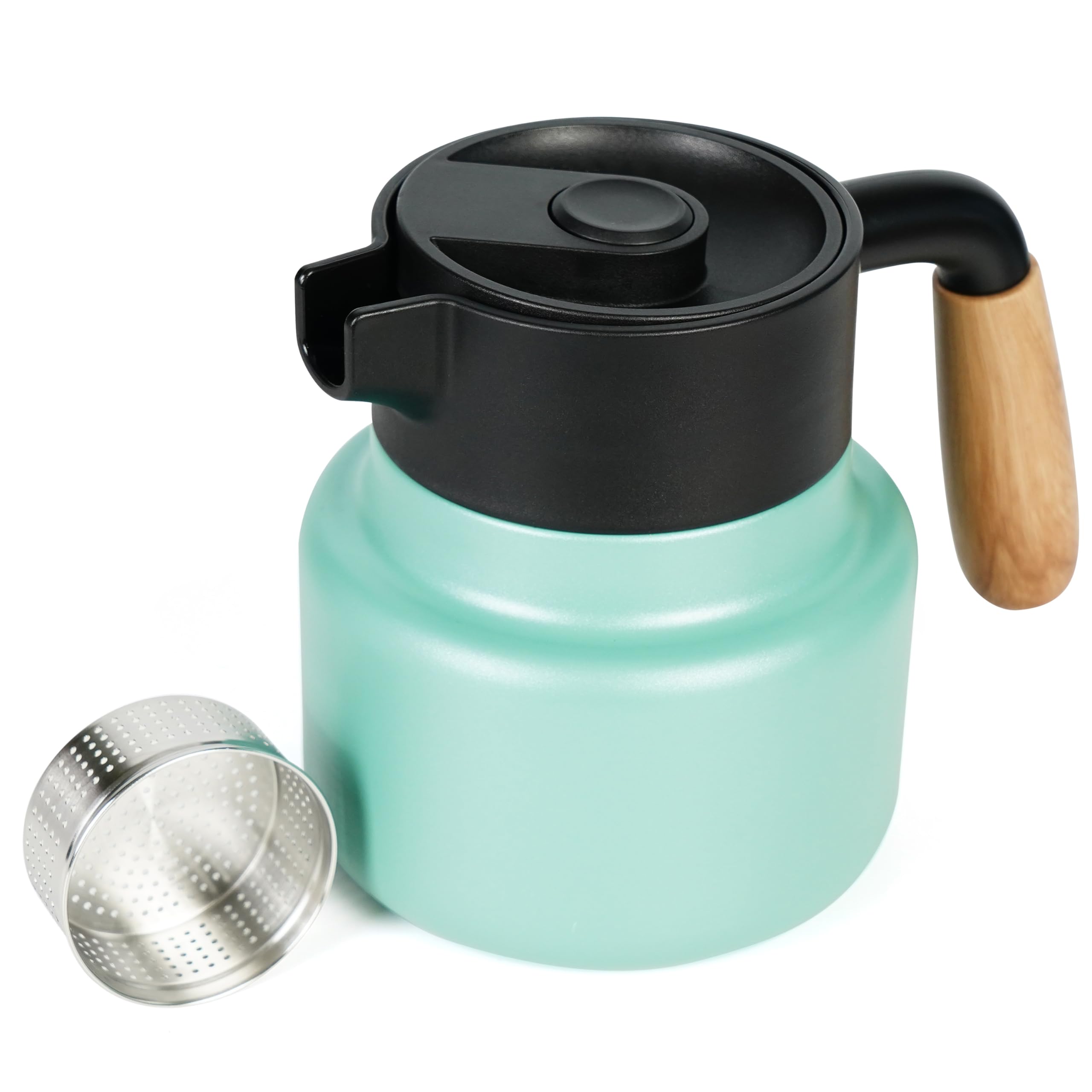 Termos Belle Vous 1,2L Acciaio Inox - Mantiene Caldo 8h/Freddo 12h, Grigio, Antigoccia - Foto 2