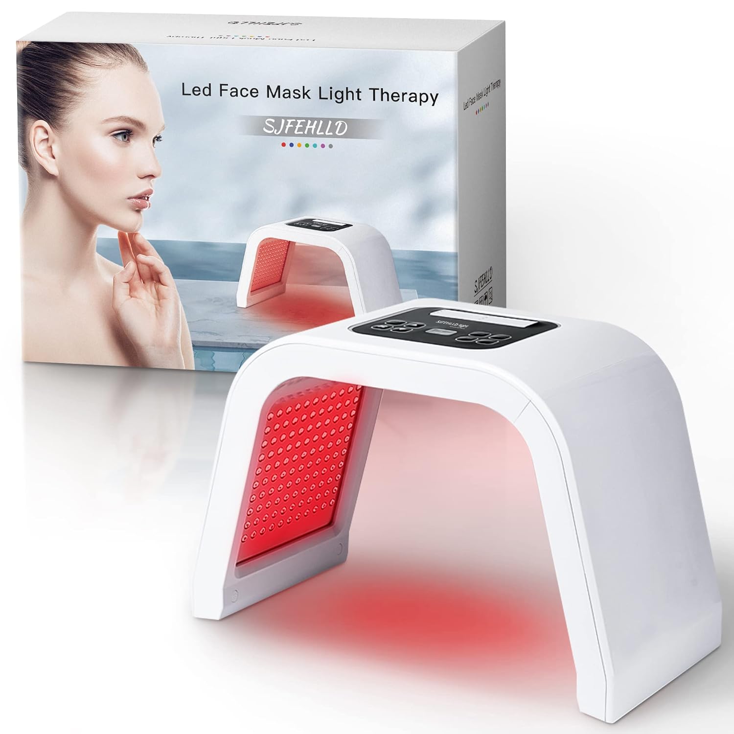 Red Light Therapy for Face Led Face Mask Light Therapy 7 Color LED Therapy Light Facial Skin Care