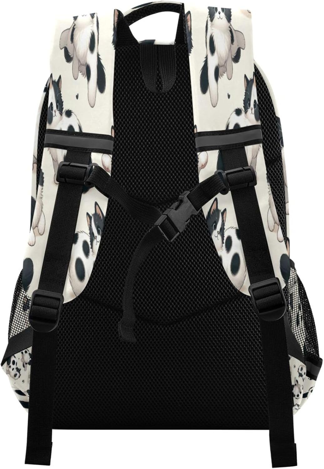 ALAZA Black White Cat Kitten Cute Backpacks Travel Laptop Daypack School Book Bag for Men Women Teens Kids