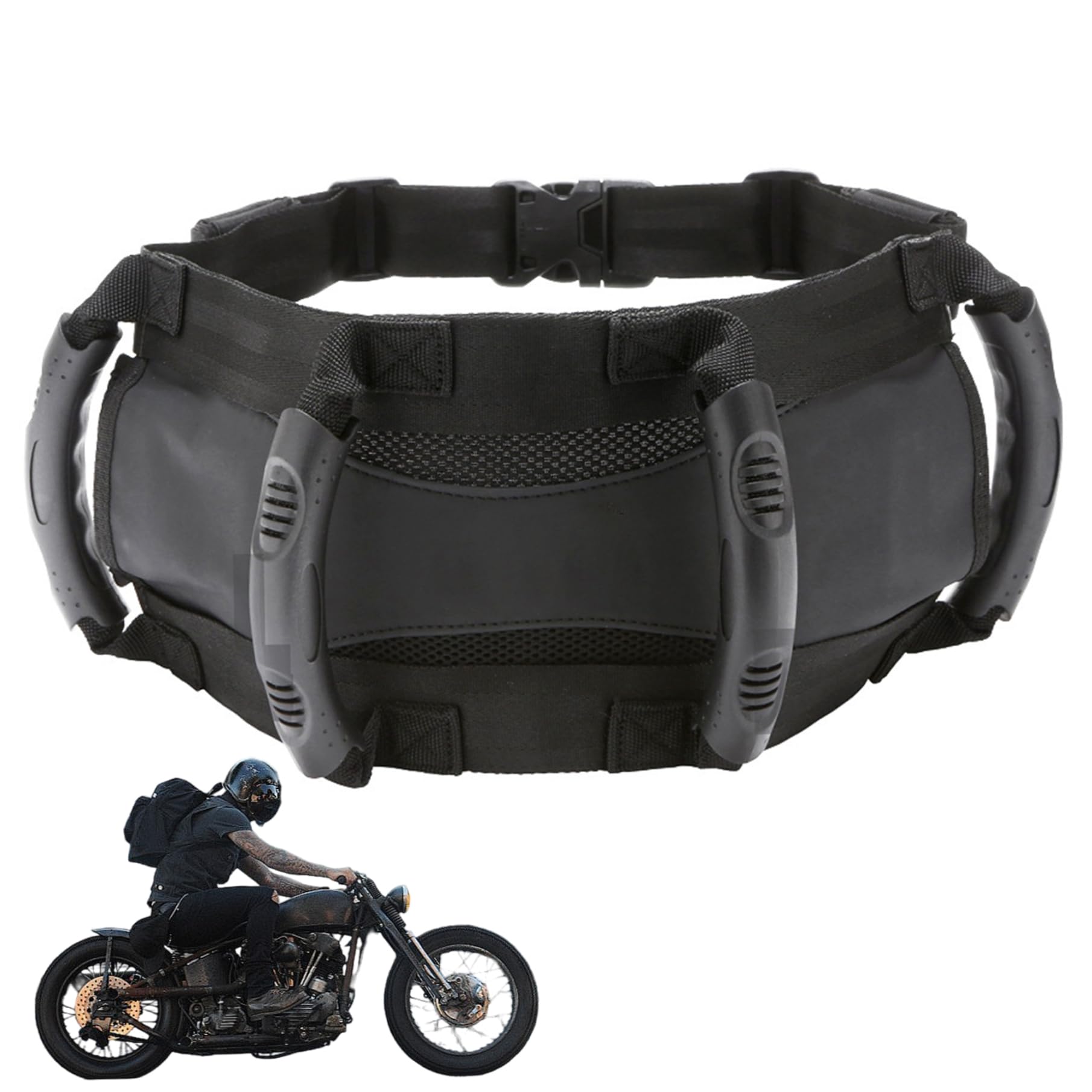 Poignées de Passager de, Ceinture sécurité réglable, poignée Maintien pour Maison, Motocross, ATV, Scooter, motoneige