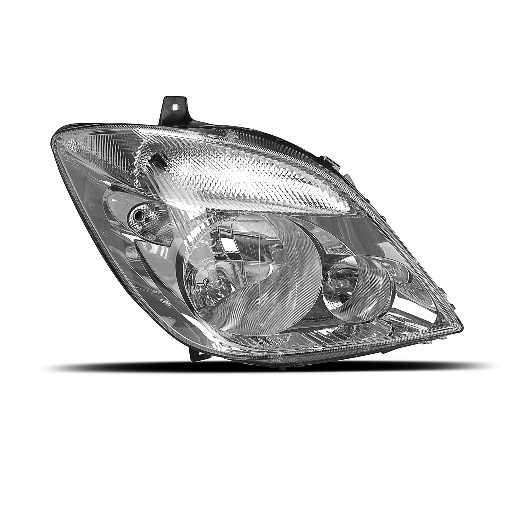 Generisch Lot de 2 phares principaux gauche + droit pour Sprinter W906 2006-2014 Phare avant avec brouillard 3 x H7 Certifié E Sans servomoteur