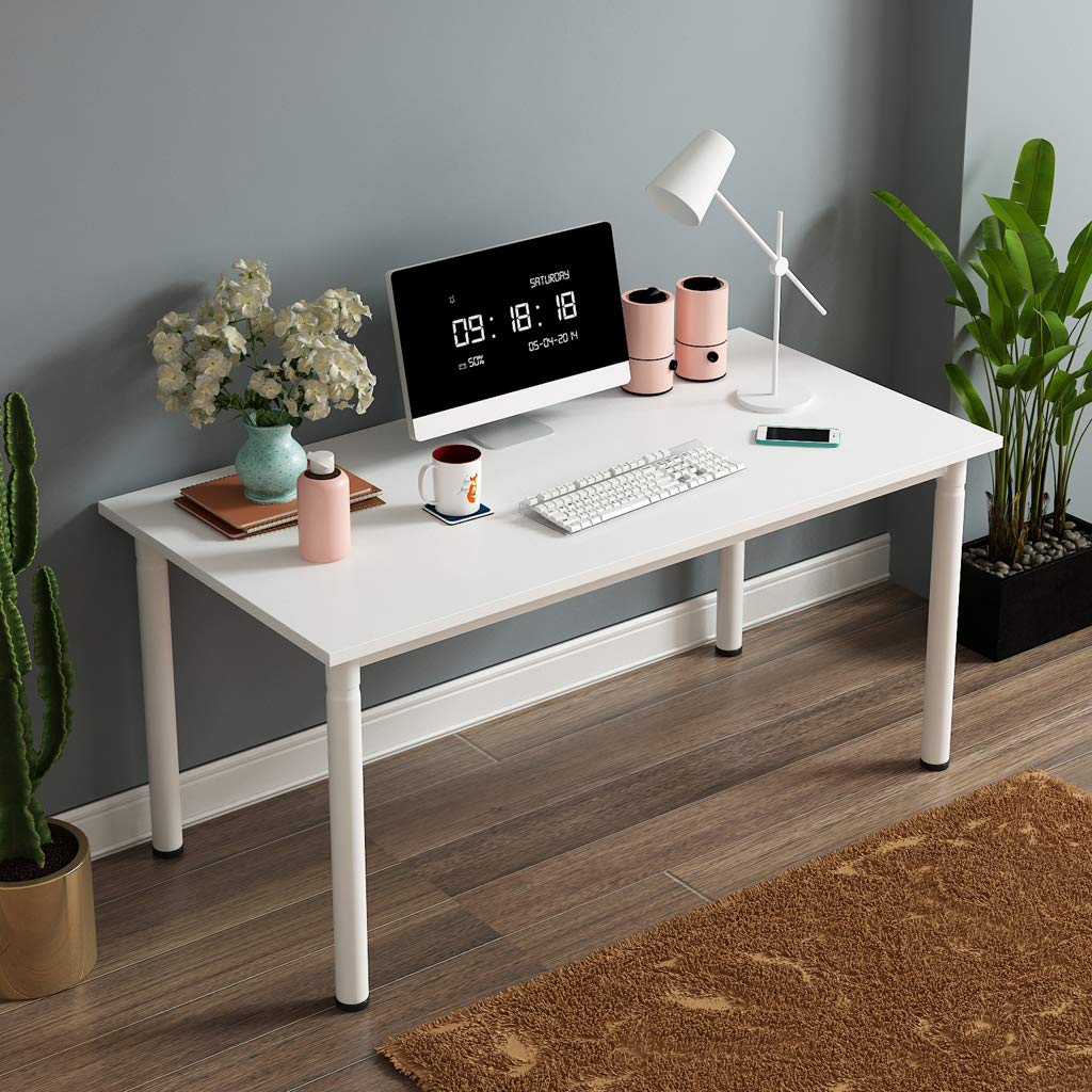 Desktop Computer Desk Bedroom Desk Simple Modern Writing Desk PC Notebook Computer Desk Workstation Dining Gaming Table for Home Office Conference Room Desk Kitchen Dining Table Bathroom Makeup Tabl