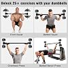 Upgraded Dumbbell Barbell Converter Bar - Transform Dumbbells into Barbell, Adjustable Weights, Up to 200 lbs, Suitable for Home Gym Fitness