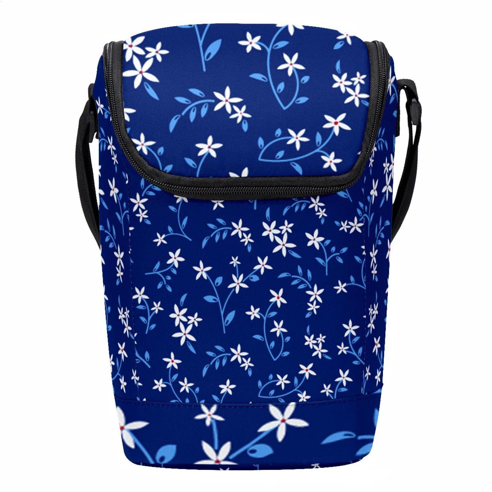 Bolsa bento infantil para evitar derrames en almuerzos escolares florales