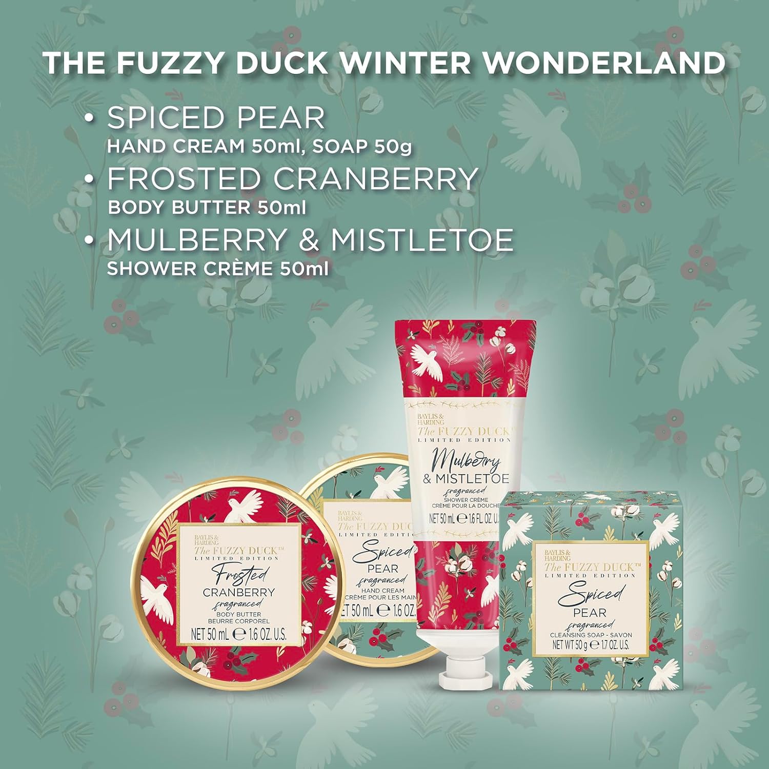 Baylis & Harding The Fuzzy Duck Winter Wonderland Luxury Pamper Tin Gift Set - Vegan Friendly (Pack of 1) 4 71TKDmg2lML. AC SL1500