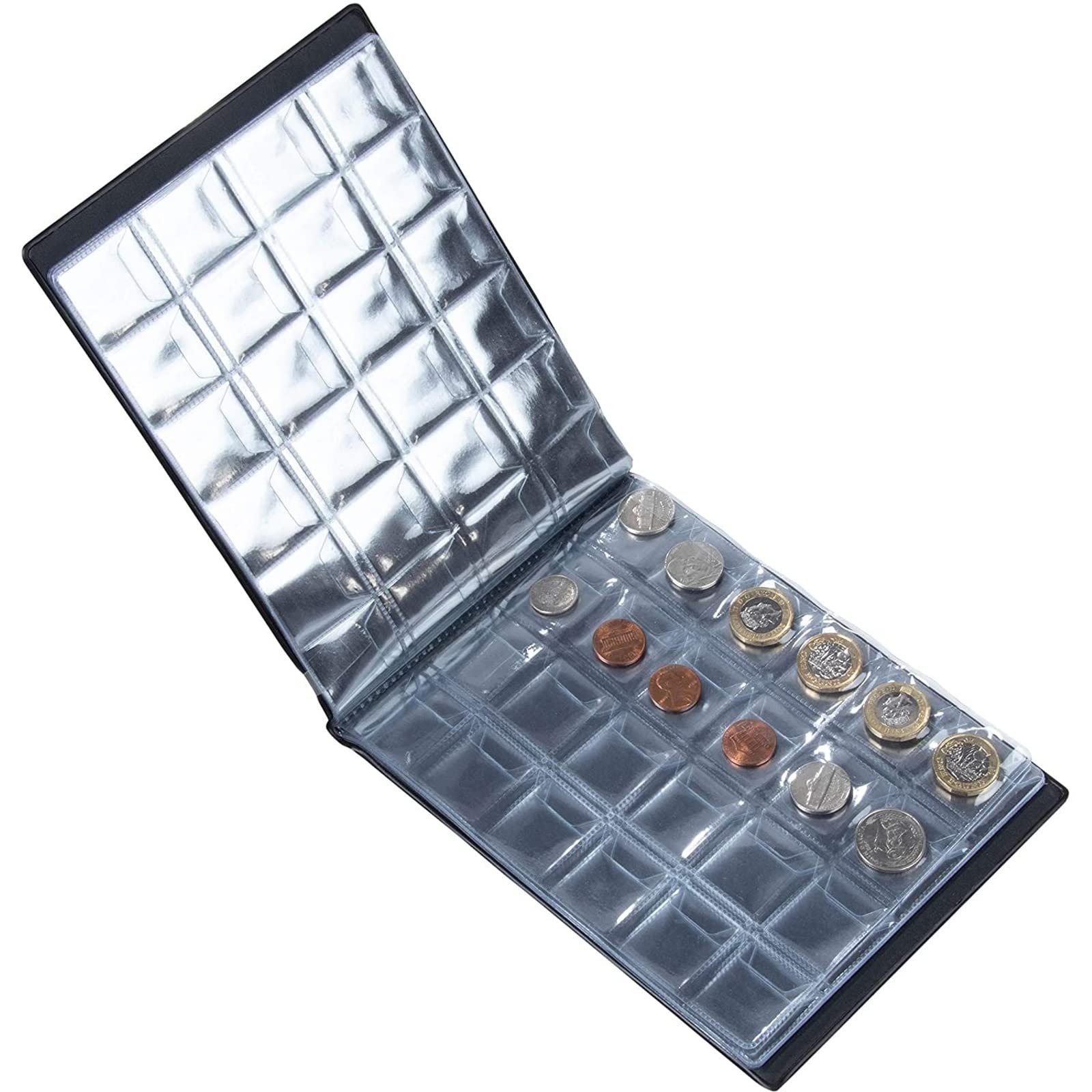 Amazon.com: Juvale 2-Pack Coin Collection Holder Album Book for