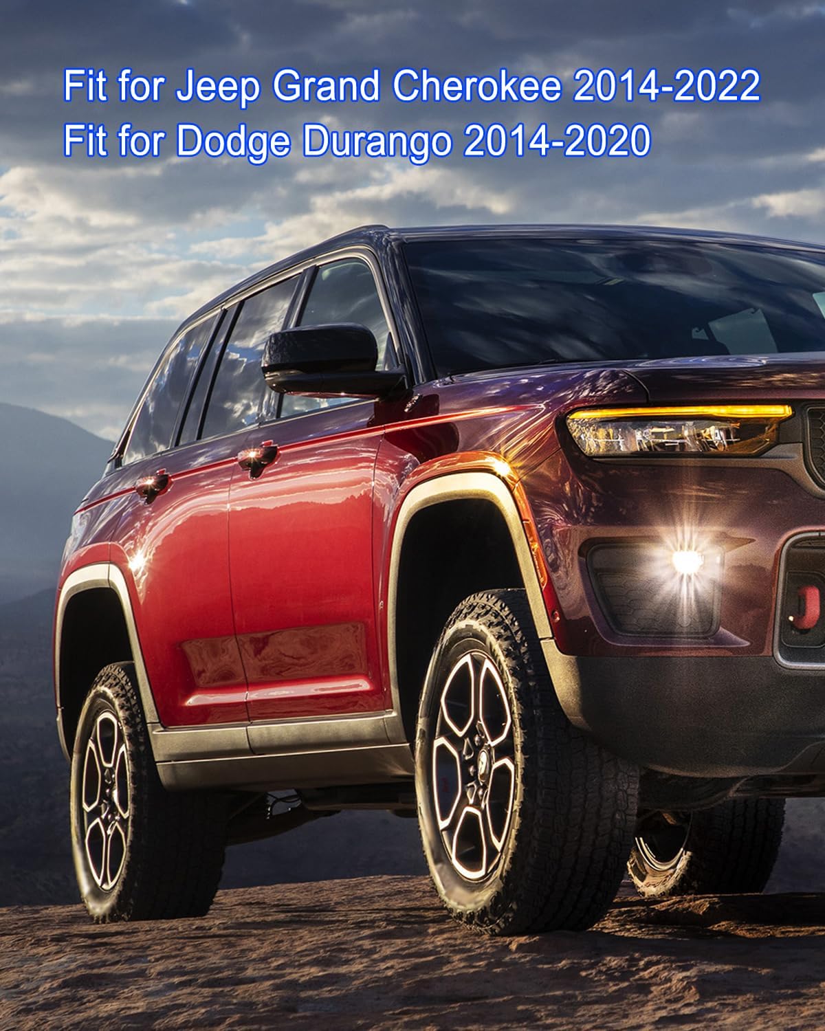 Fuel Gas Tank Cap Cover Fit for Jeep Dodge Durango 2014-2020 Grand Cherokee 2014-2022, Fuel Filler Door Lid Replace 5LW29GW7AB 5MG24LAUAA