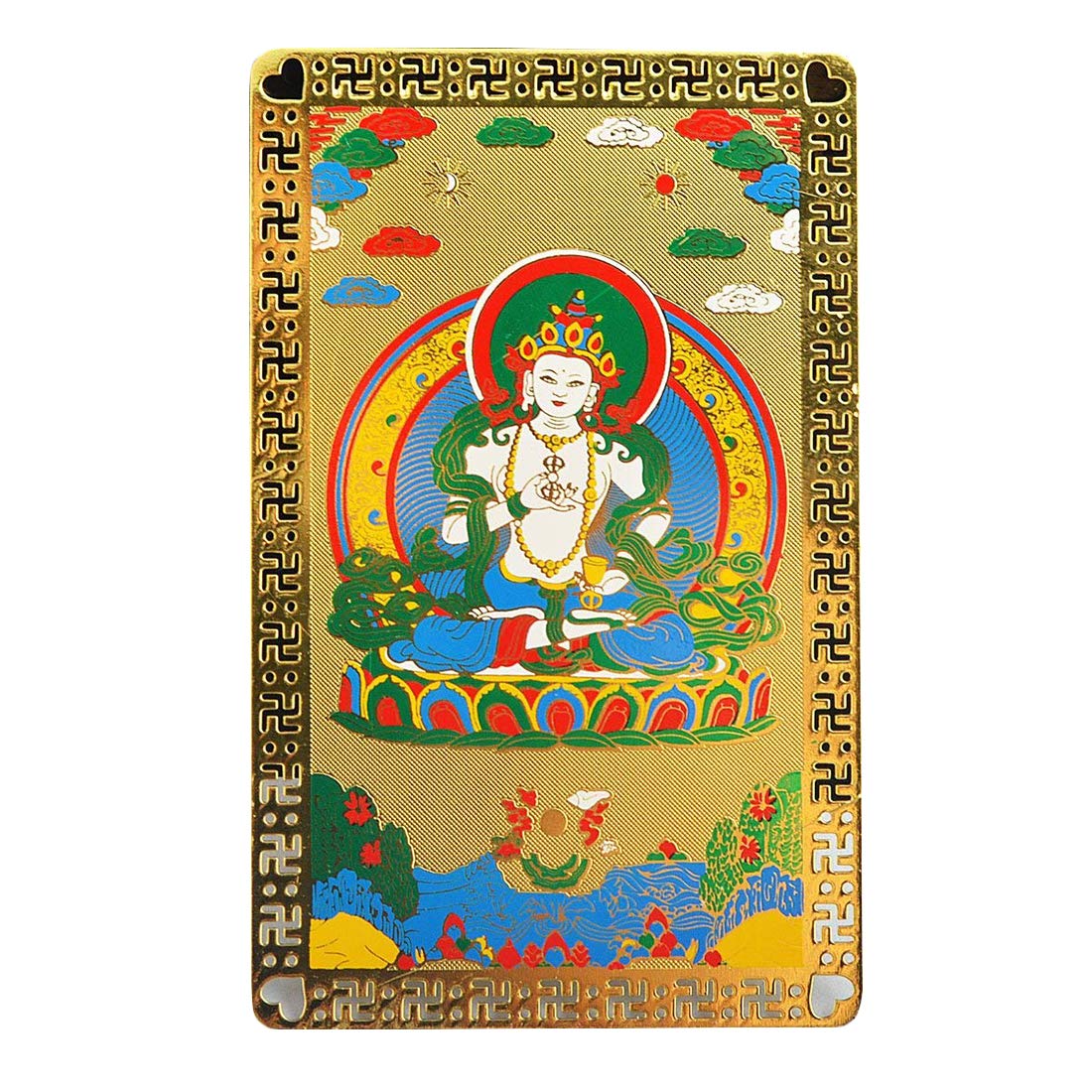 Tabatière Tibétaine Talisman Porte-bonheur - émaillée Laiton Incrustée Corail Turquoise