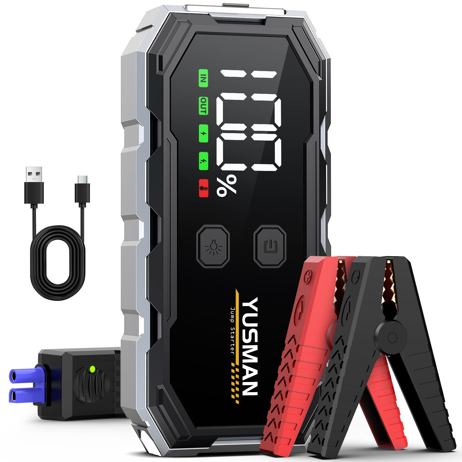 YUSMAN Starthilfe Powerbank (pechschwarz)