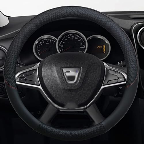 Miniatura 2 de Para Dacia Sandero Stepway Crossover, para Renault Sandero, cubierta de volante de coche de cuero PU Accesorios para automóviles
